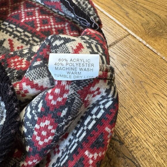 Vintage 90s Scott Taylor Sherpa Button Up Jacket Shacket Winter Christmas Sz XL - Picture 6 of 7